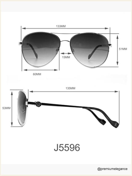 Metal Aviator Pilot Sunglasses for Women with UV400 Protection